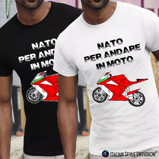 T-shirt personalizzata uomo Nato per andare in moto Italian Style Diffusion®