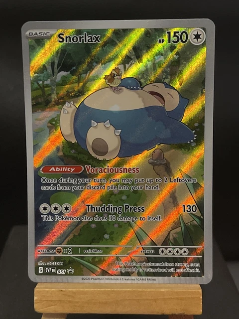Pokemon Card Snorlax SVP EN 051 Scarlet & Violet 151 Promo Holo CRIMP ERROR
