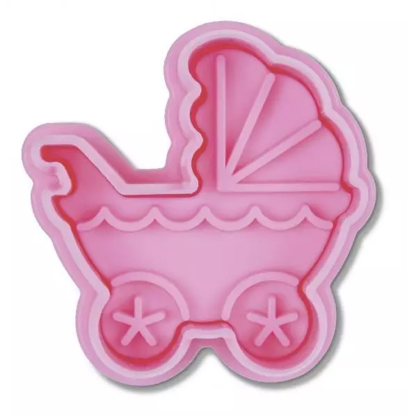 Emporte-Pièce Poussette Avec Éjecteur 5 CM Städter Cuire Cookies Bébé Baptême