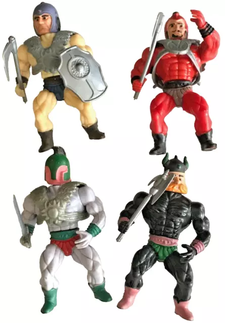 GALAXY HEROES figurines  WARRIORS FIGHTERS genre bootleg MOTU VINTAGE REMCO