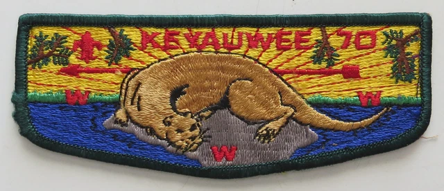 Keyauwee Lodge 70 Old North State Council NC S1 (sewn) Flap Green Bdr (E8283)