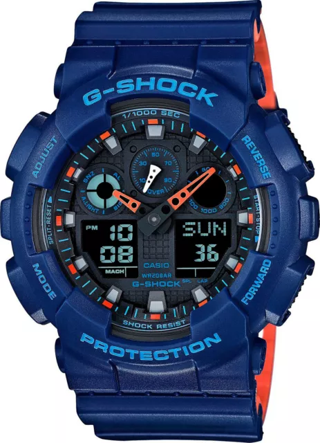 Casio G-Shock GA-100L-2A Blue Resin Men's Watch