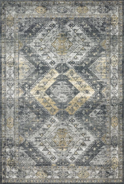 Loloi II Skye Graphite And Silver 2'-6" x 12'-0" Area Rugs SKYESKY-09GTSI26C0