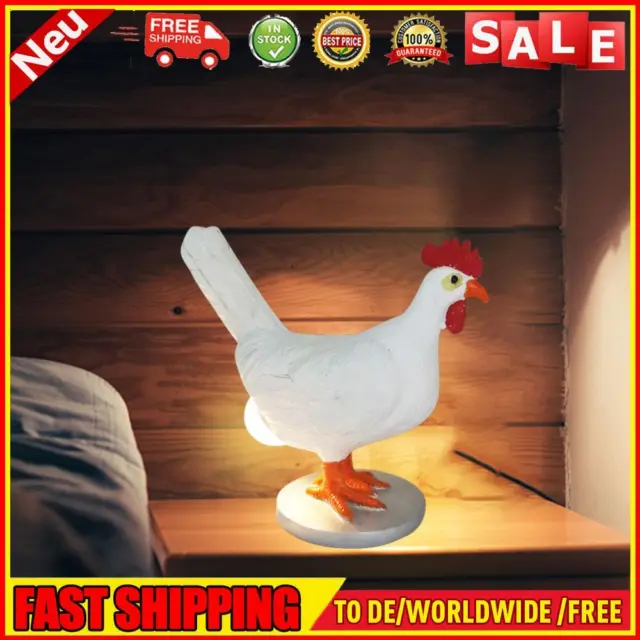 Nordic Style Rooster LED Night Light Funny Chicken Light for Bedside Living Room
