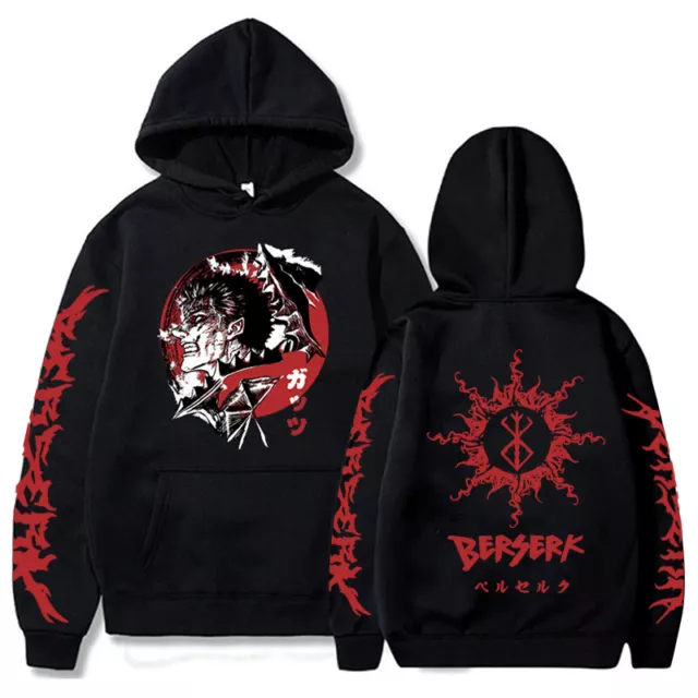 Berserk Guts Griffith Anime Hoodies Men Women Cosplay Sweatshirts Pullovers Tops