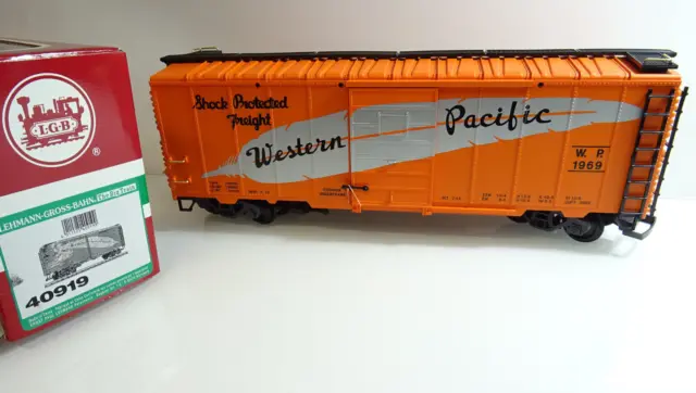 LGB Spur G 40919 US Box Car Güterwagen Western Pacific  in OVP AR6181
