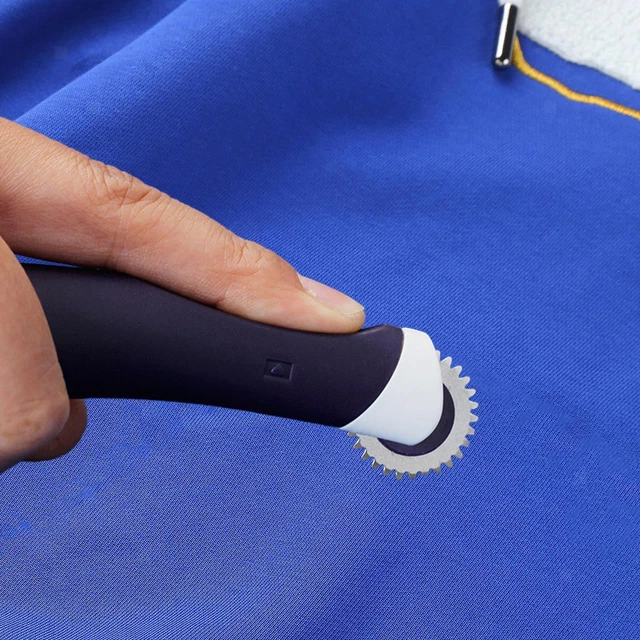 Gezackte Spurrad Nähen Begriffe Markierung Stoffe Stich Marker Schneider Nähen