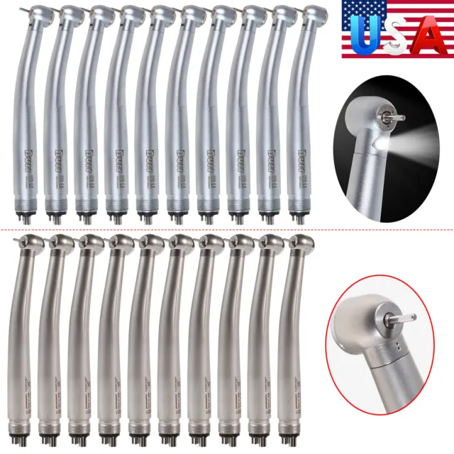 1-10 x Turbine Dental (LED E-generator) High Speed Handpiece 4/2 Hole NSK Style