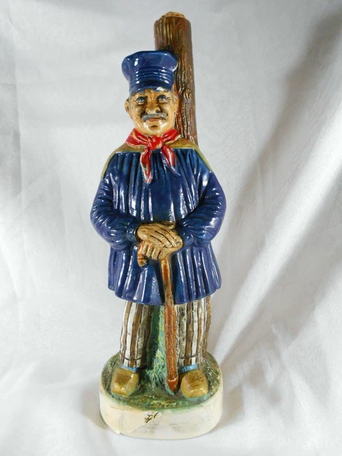 Grande Bouteille A Liqueurs / Calvados Ceramique / Faience K.l.e.m. Italie