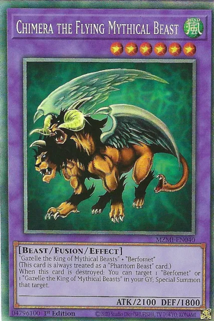Chimera the Flying Mythical Beast x1 MZMI-EN040 Collectors Rare Yugioh