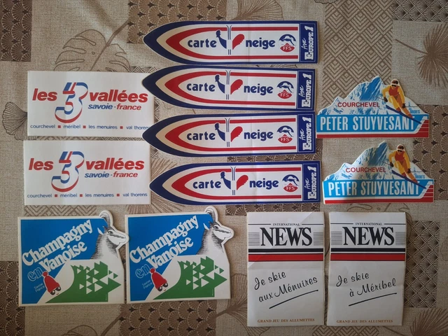 Lot Autocollants Vintage EDF - Économie D'Énergie - 1973 - Originaux