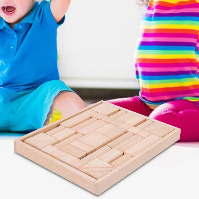 Bunblic 60 Pcs Blocs de Formes Géométriques Solides Géométriques Colorés Tri Translucide Blocs de Motifs Montessori pour Jeux Salle de Jeux Maison
