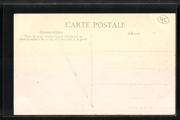 CPA Luzarches, L´Eglise et le Presbytere 2