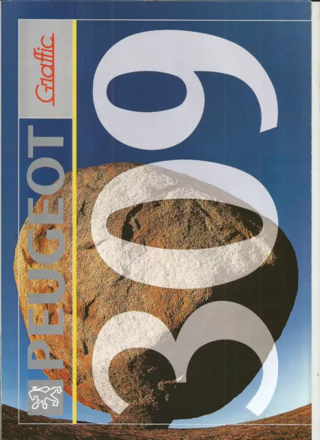 PEUGEOT 309 - 1992 - GRAFFIC / catalogue brochure dépliant prospectus