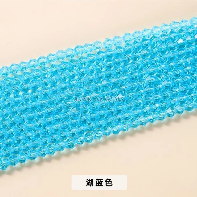 Wholesale 5pcs/package 4mm Crystal pointed beads diamond shaped glass beads