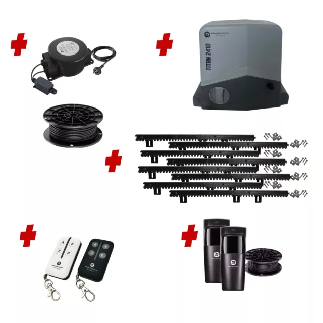 Low Voltage 24V Automatic Sliding Driveway Gate Opener 24 Volt Kit FAST Heavy...