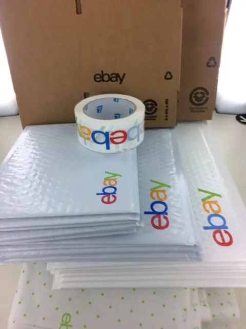 eBay Shipping Supplies Starter Kit - Boxes, Padded Envelopes, Shipping Tape Lot