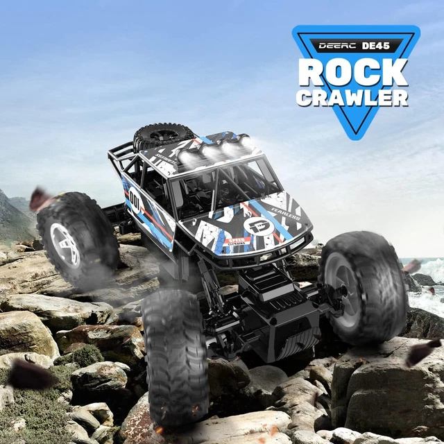 DEERC DE45 1/14 4WD Off-Road RC Car Remote Control Rock Crawler Monster ...
