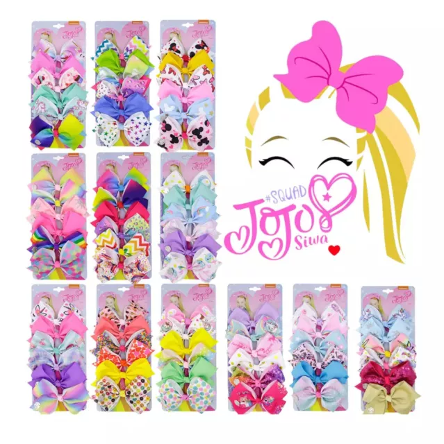 6PCS Signature for Jojo Siwa Bows Girls Fashion Hair Clip Accessories. 17 TYPES