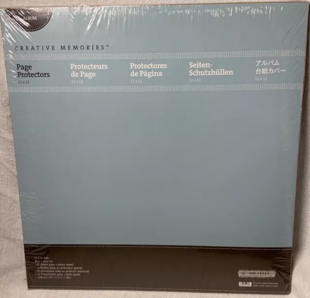 Protectores de página de álbum de recortes Creative Memories True 12x12 (16) nuevos en paquete