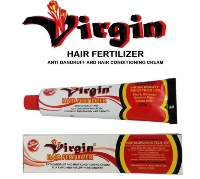 1 X VIRGIN Hair Fertilizer Anti Dandruff & Conditioning hair Cream 125gm