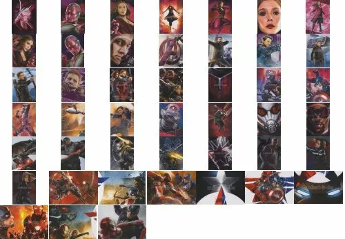 Panini Marvel Heroes Trading Cards - Cards 91 to 135 to Choose From