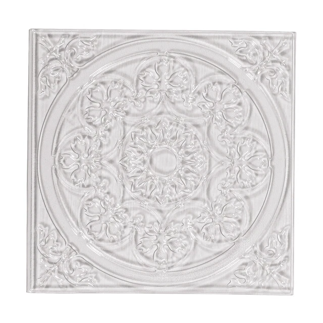 Plantilla en relieve mandala 11x11cm cuadrado decoración de pared posavasos fundición