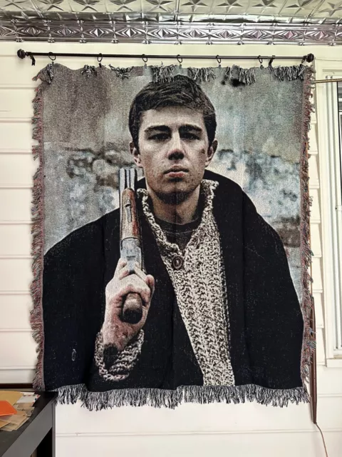 Брат Brother Russian Gangster Movie Woven Tapestry Throw Blanket 50"x60"