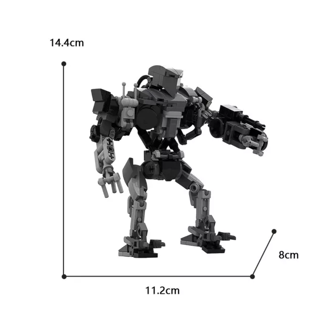 BuildMoc Robot Policemen Model 262 teile Building Kit Building Toys Set C7816