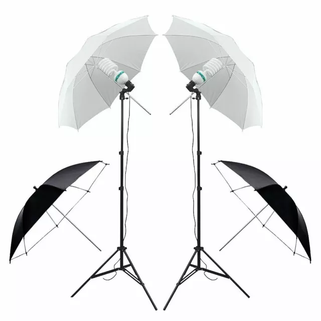 2850W Photography Studio Video Lighting Softbox 4X Backdrop Background Stand Kit 3