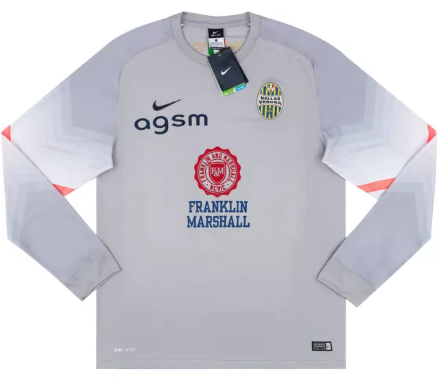 Maglia Hellas Verona Portiere 2014-2015 Nike Goalkeeper Football Shirt