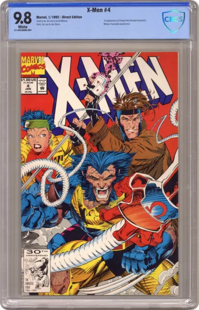 X-Men #4D CBCS 9.8 1992 21-04C3BDB-004 1st app. Omega Red