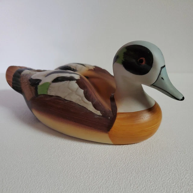 VTG Ceramic Duck Merganser Drake Hand Painted Country Taiwan 8.5"
