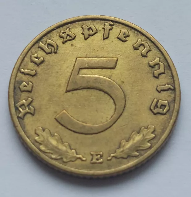 3. Reich 5 Pfennig 1938 E, J. 363