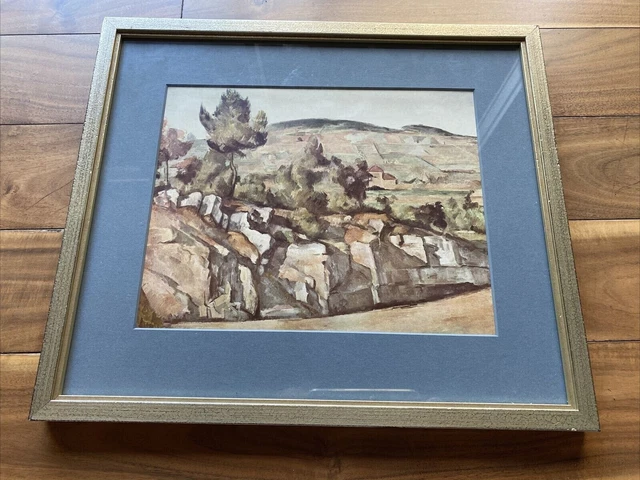 Vintage 1952 Cézanne Landscape 