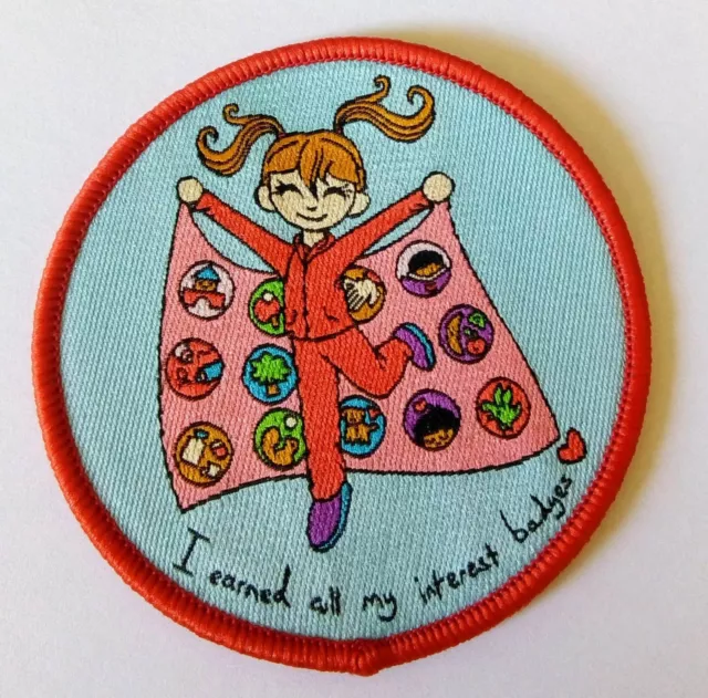 Girlguiding   Rainbows I earned all my Interest badges   Cloth Badge