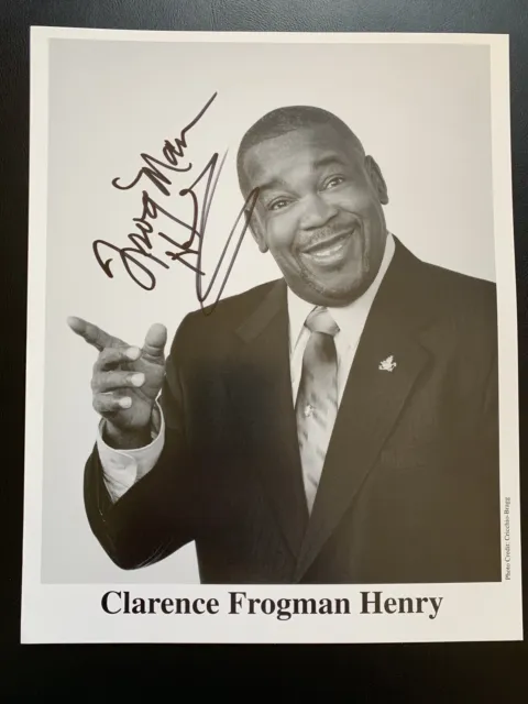 Clarence Frogman Henry Signed Photo Autograph Autographed American Bandstand