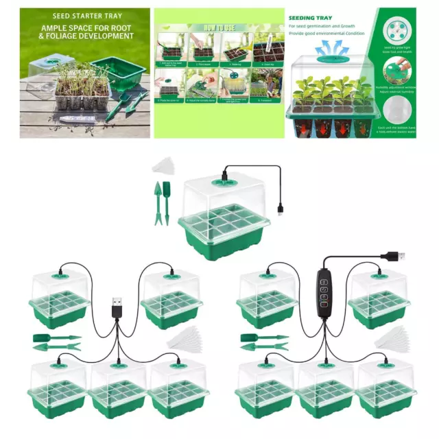 Plateau de démarrage de plantes avec Pots de pépinière légers pour jardin et