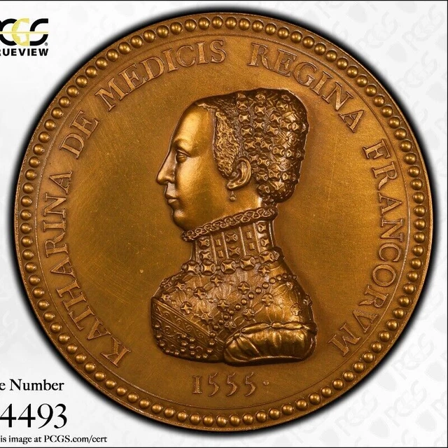 HENRI II & Catherine de' Medici, Medal "1555", Official Restrike 1981 ...