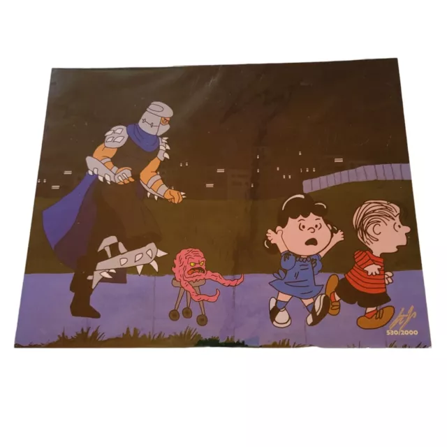 Shredder Charlie Brown Lucy BAM Box Art Print Signed Artist Steve Jencks 8" x 10