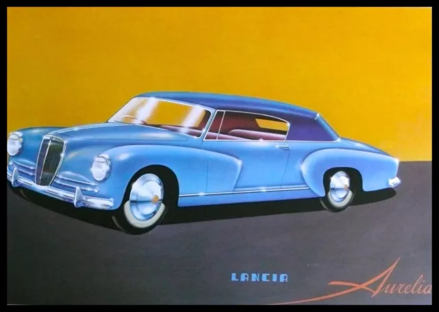 1952 LANCIA AURELIA Cabriolet PININFARINA Car Concept Rare Book Art Print Large