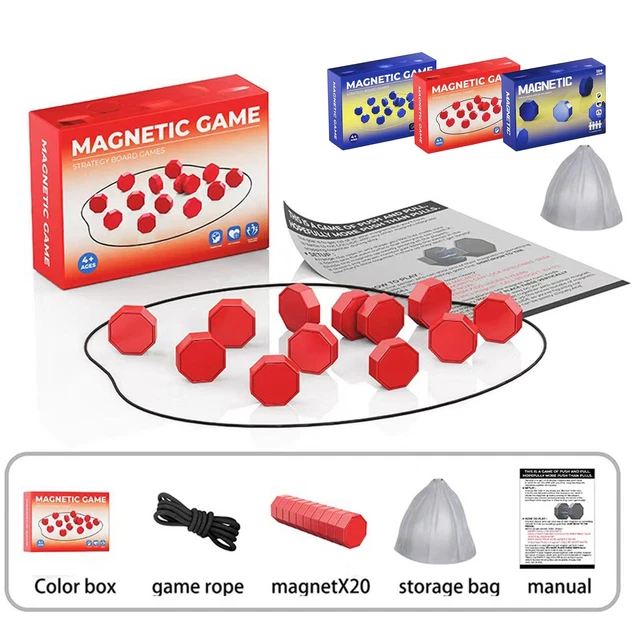 MAGNETIC CHESS GAME Magnetic Game With String Travel Chess Game Adults ...