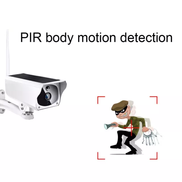 Telecamera di sicurezza WiFi wireless con rilevamento movimento sorveglianza esterna