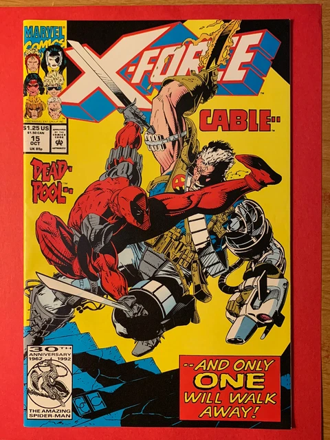 X-Force #15 Cable Vs. Deadpool Marvel Comics October 1992 Comic Book