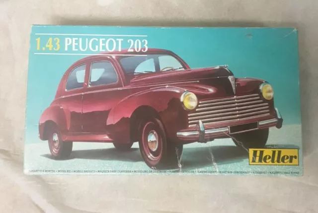 Maquette voiture : Peugeot 203 - Heller - Rue des Maquettes