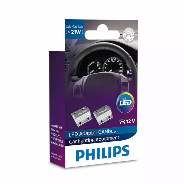 PHILIPS LED Annuleur d'erreurs 18957X2 CANbus Unite de controle 12V 21W Twin