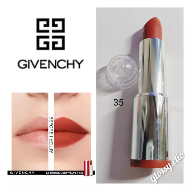 GIVENCHY rossetto LE ROUGE VELVET n.35 ROUGE INITIE. Nuovo!