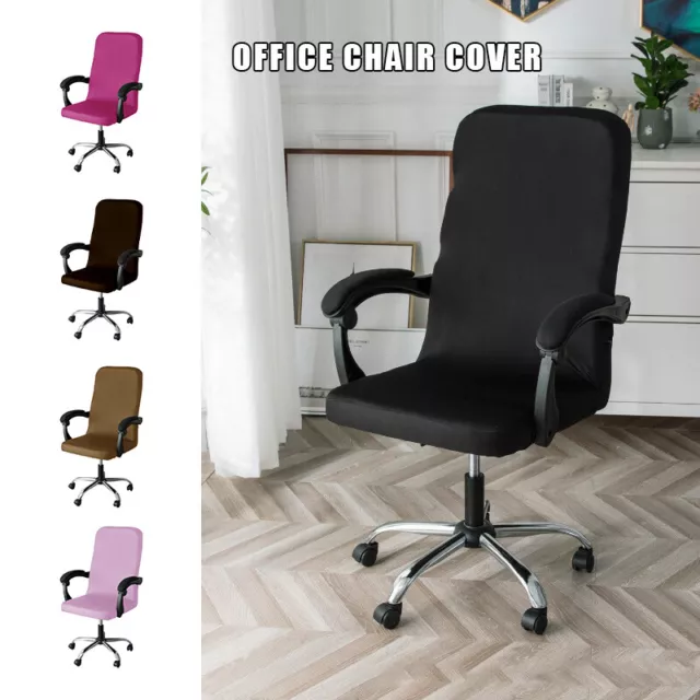 Elastic Office Chair Slipcovers Stretch Computer Rotating Chair Protector Cover
