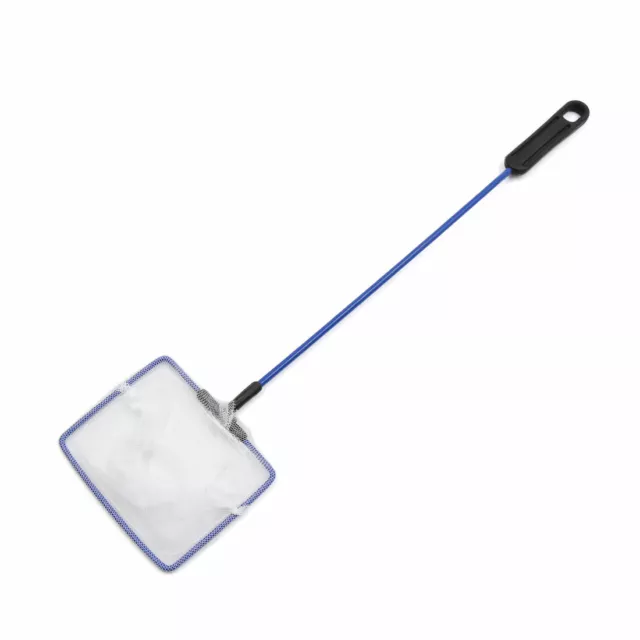 3.7inch Wide Blue Nylon Fish Landing Cleaning Net for Aquarium Betta Tank