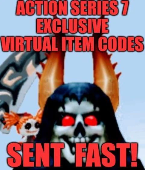 ROBLOX ACTION SERIES 7 Exclusive Virtual Item Code Messaged FAST £4.70 ...